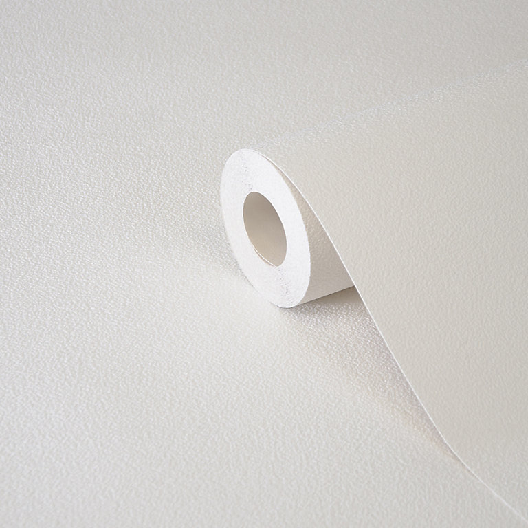 Wampi White Plaster effect Textured Wallpaper | DIY at B&Q