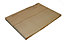 Waney edge Beech Furniture board, (L)0.4m (W)250mm-300mm (T)25mm