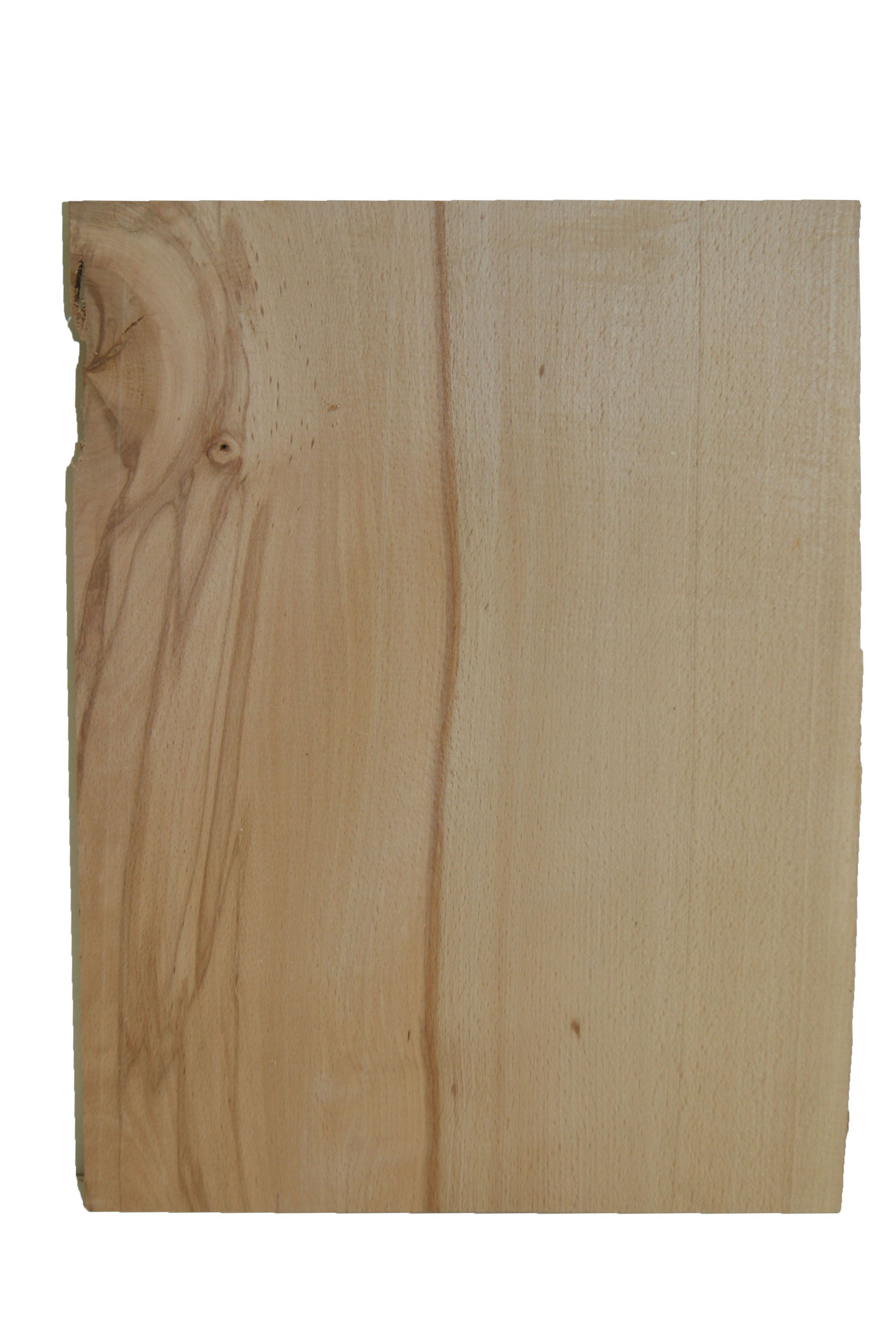 Waney edge Beech Furniture board, (L)0.4m (W)250mm-300mm (T)25mm