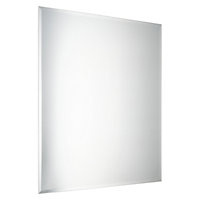 Wapta Rectangular Wall-mounted Bathroom Mirror (H)60cm (W)50cm