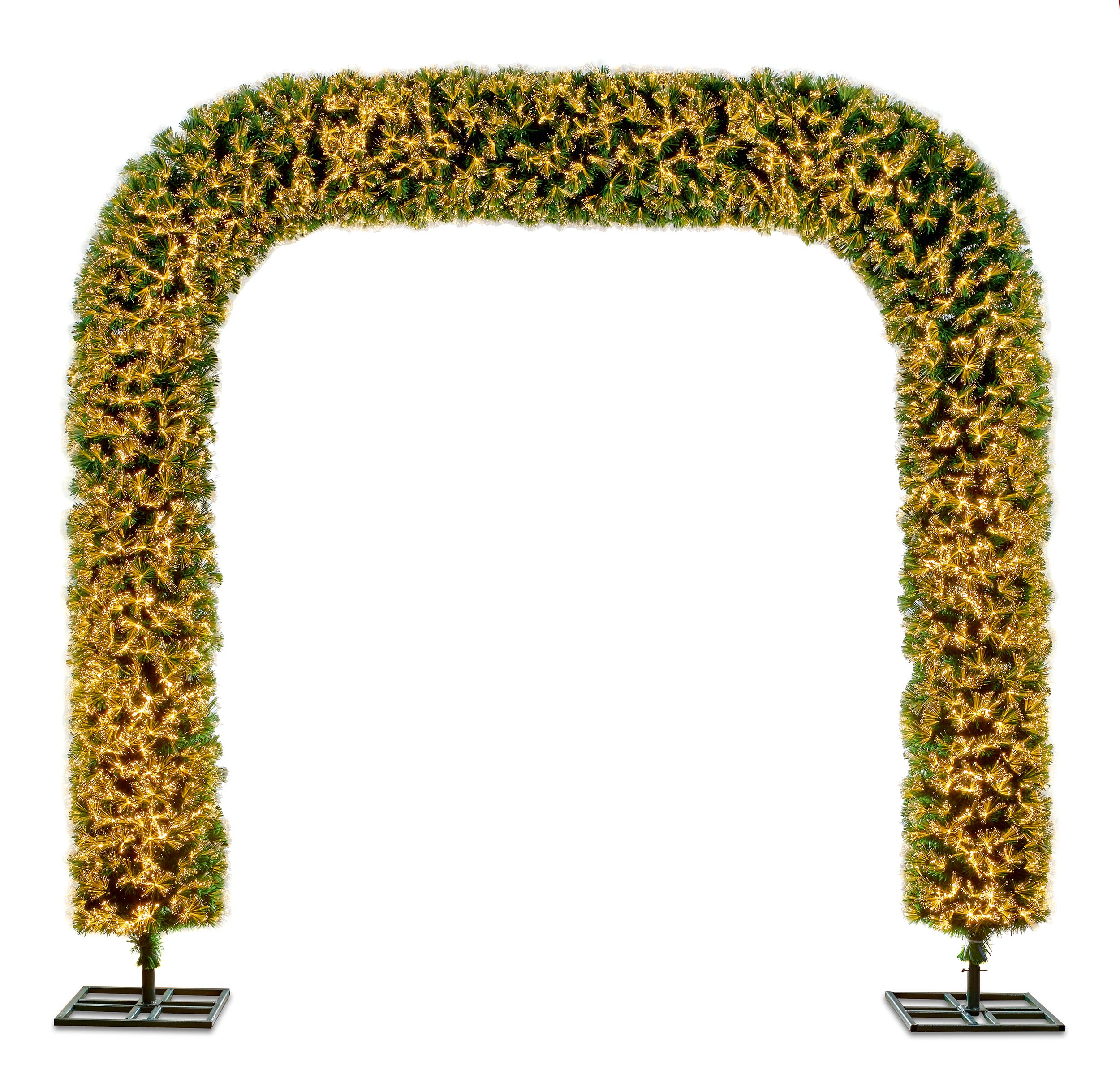 Warm White Artificial Christmas tree arch DIY at B&Q