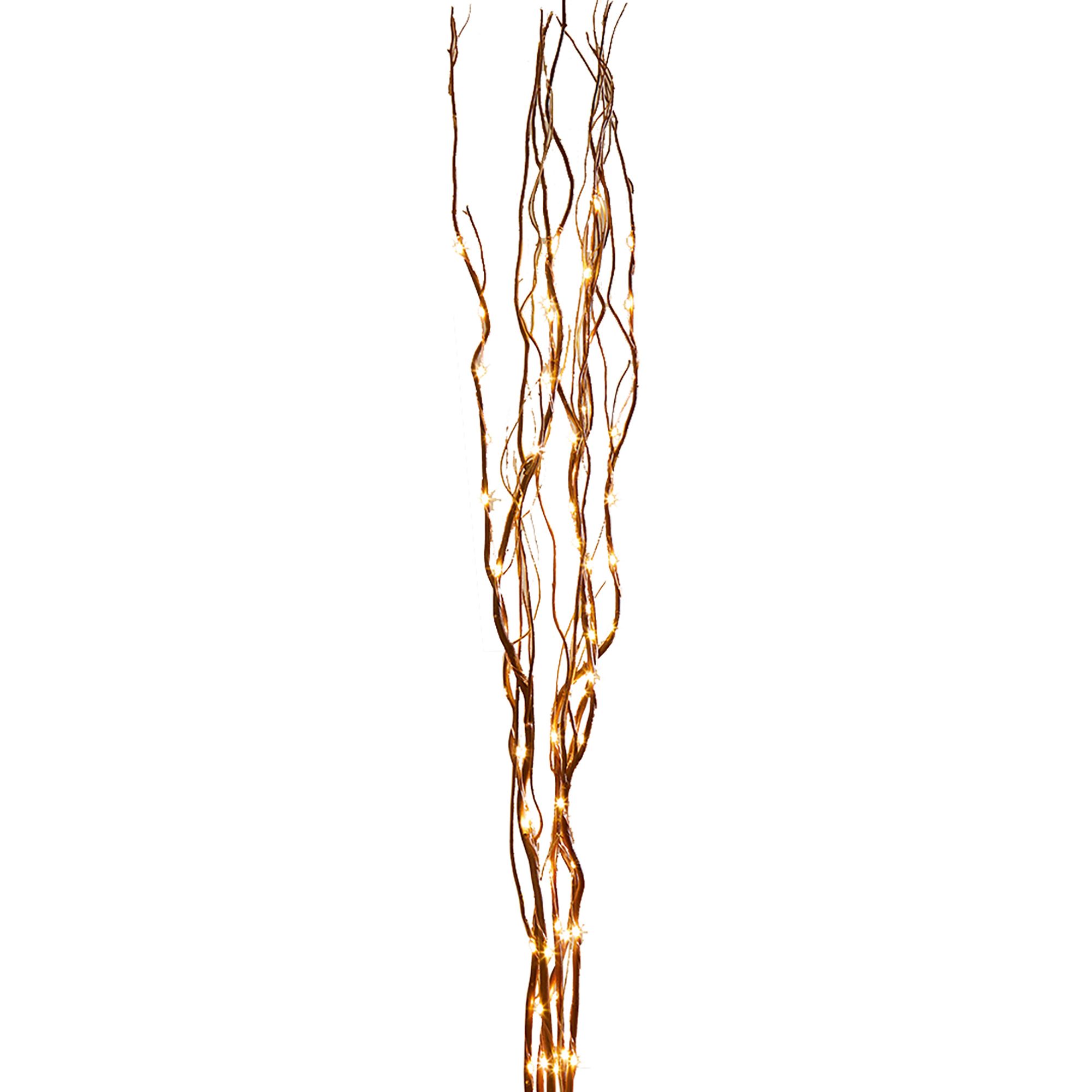 Warm white LED Brown Lit Twigs Single christmas light (H) 1200mm