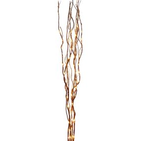 Warm white LED Brown Lit Twigs Single christmas light (H) 1200mm