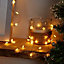 Warm white LED Chain lights Copper cable