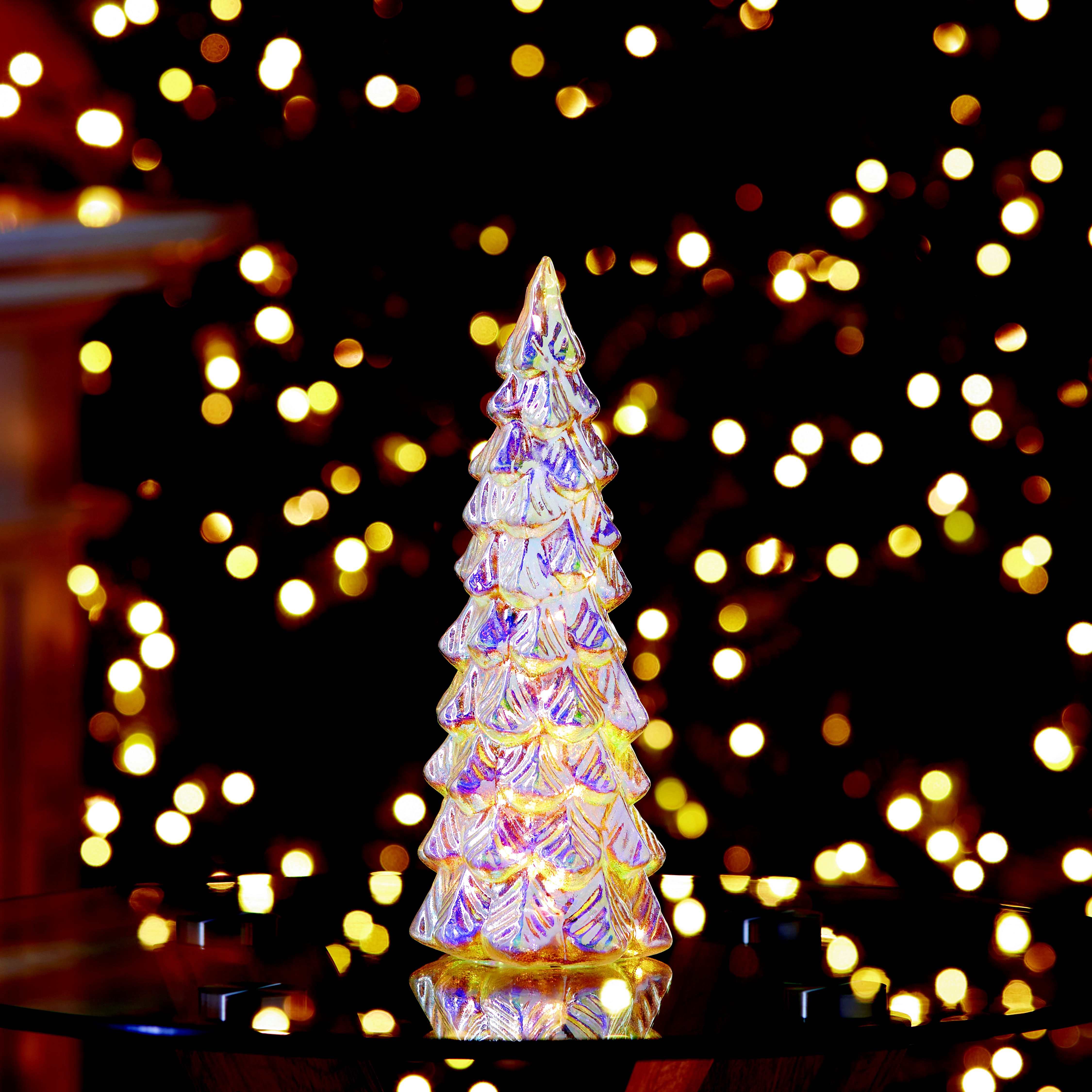 Warm white LED Christmas Tree Silhouette (H) 250mm