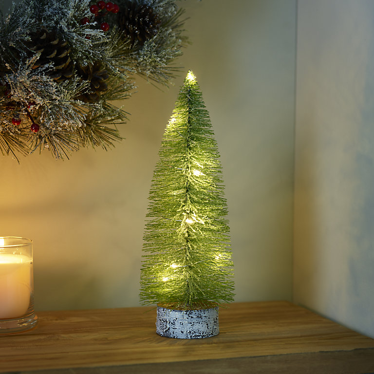 Warm white LED Green Tree Single Christmas light (H) 300mm | DIY at B&Q