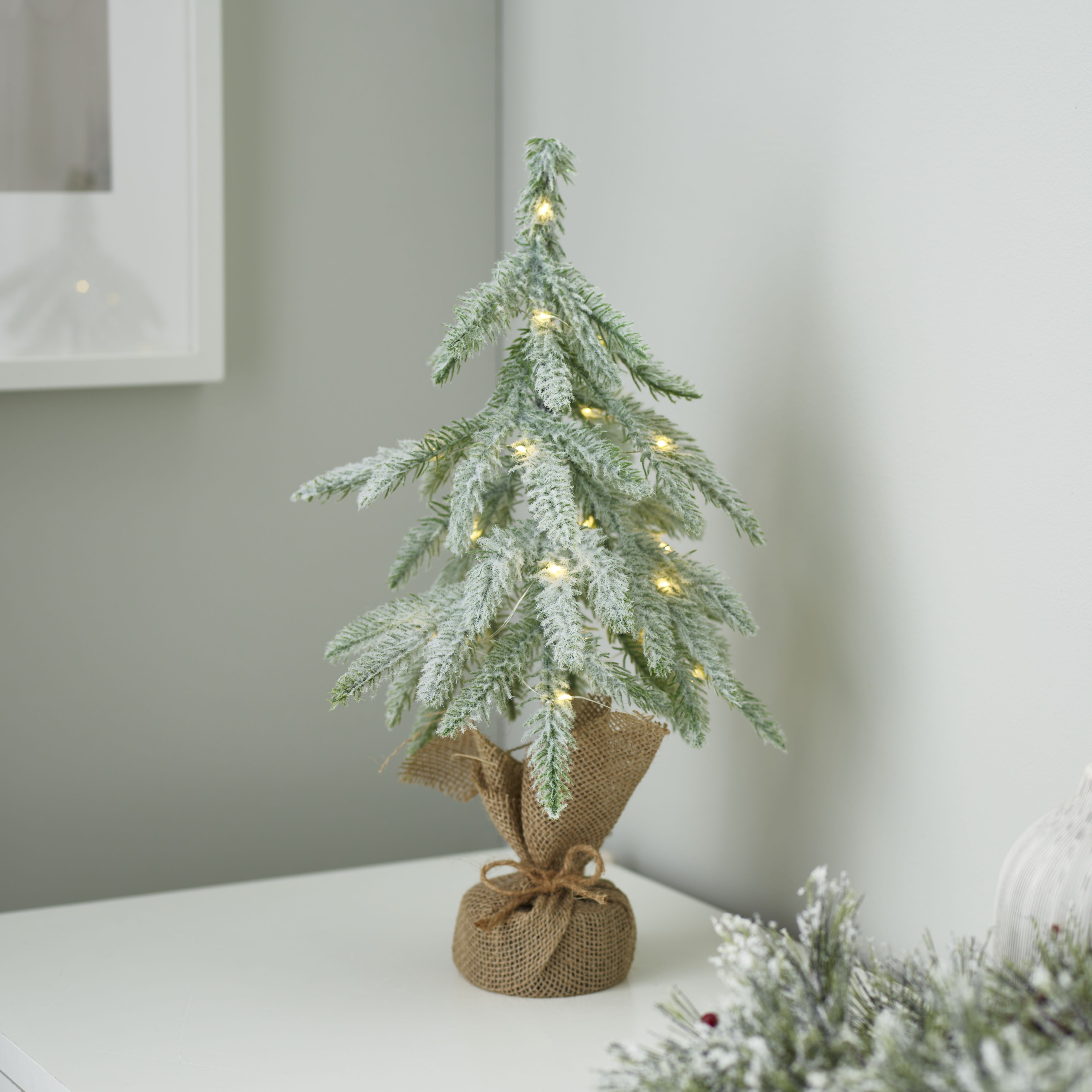 Warm white LED Green Tree Single Christmas light (H) 450mm | DIY at B&Q