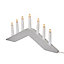 Warm white LED Modern candle arch Silhouette