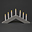 Warm white LED Modern candle arch Silhouette