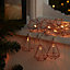Warm white LED String lights Clear cable