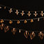 Warm white LED String lights Clear cable