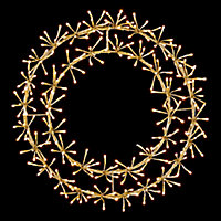 Warm white LED Wreath starburst Silhouette