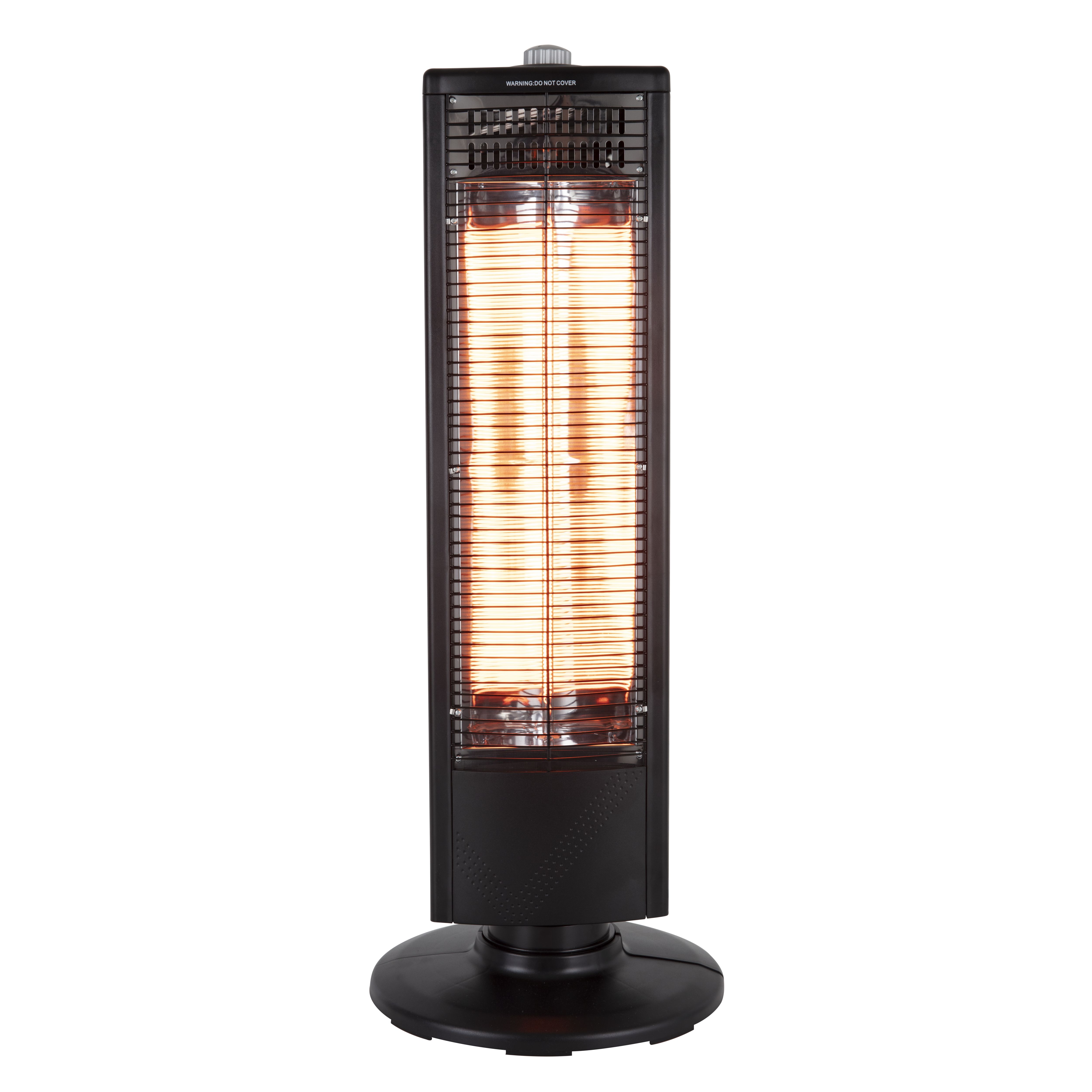 Warmlite Electric 1000W Black Carbon fibre Heater | DIY at Bu0026Q
