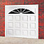 Washington Retractable Glazed Garage door, (H)2134mm (W)2286mm