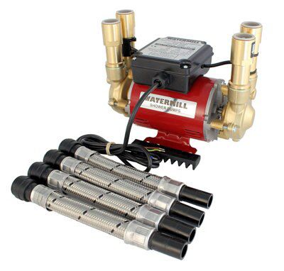 Watermill BP100D 3 bar Shower pump (H)219mm (W)145mm (L)258mm