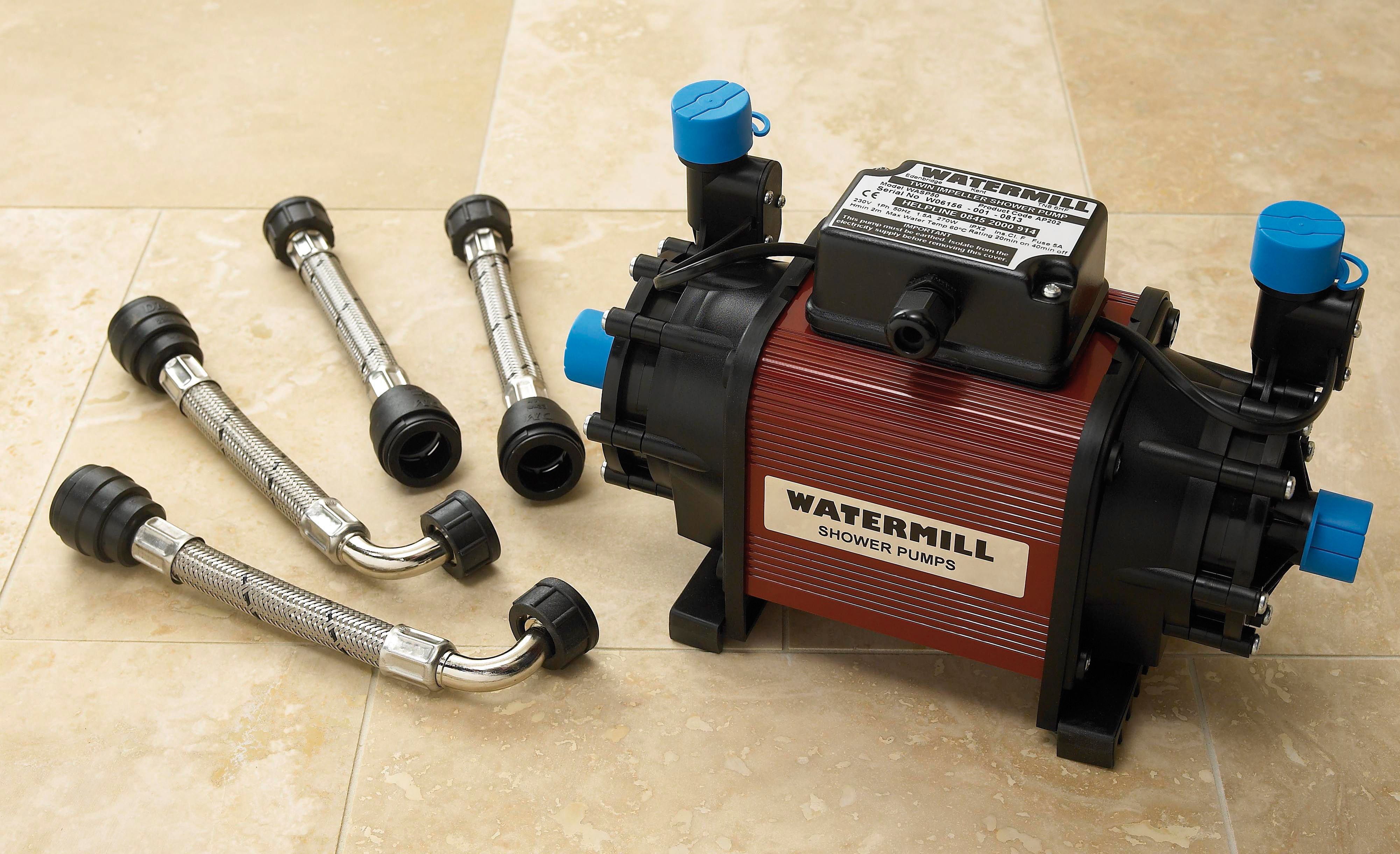 Watermill WASP50 1.5 bar Shower pump (H)190mm (W)220mm (L)340mm