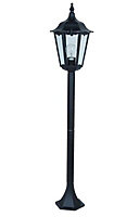 Waterville Black Mains-powered Outdoor Post light (H)1220mm