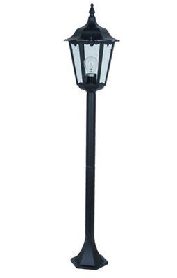 Waterville Black Mains-powered Outdoor Post light (H)1220mm
