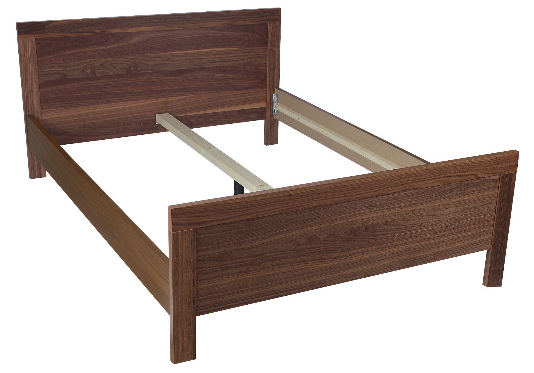 Waverley Walnut effect Wooden Double Bed frame