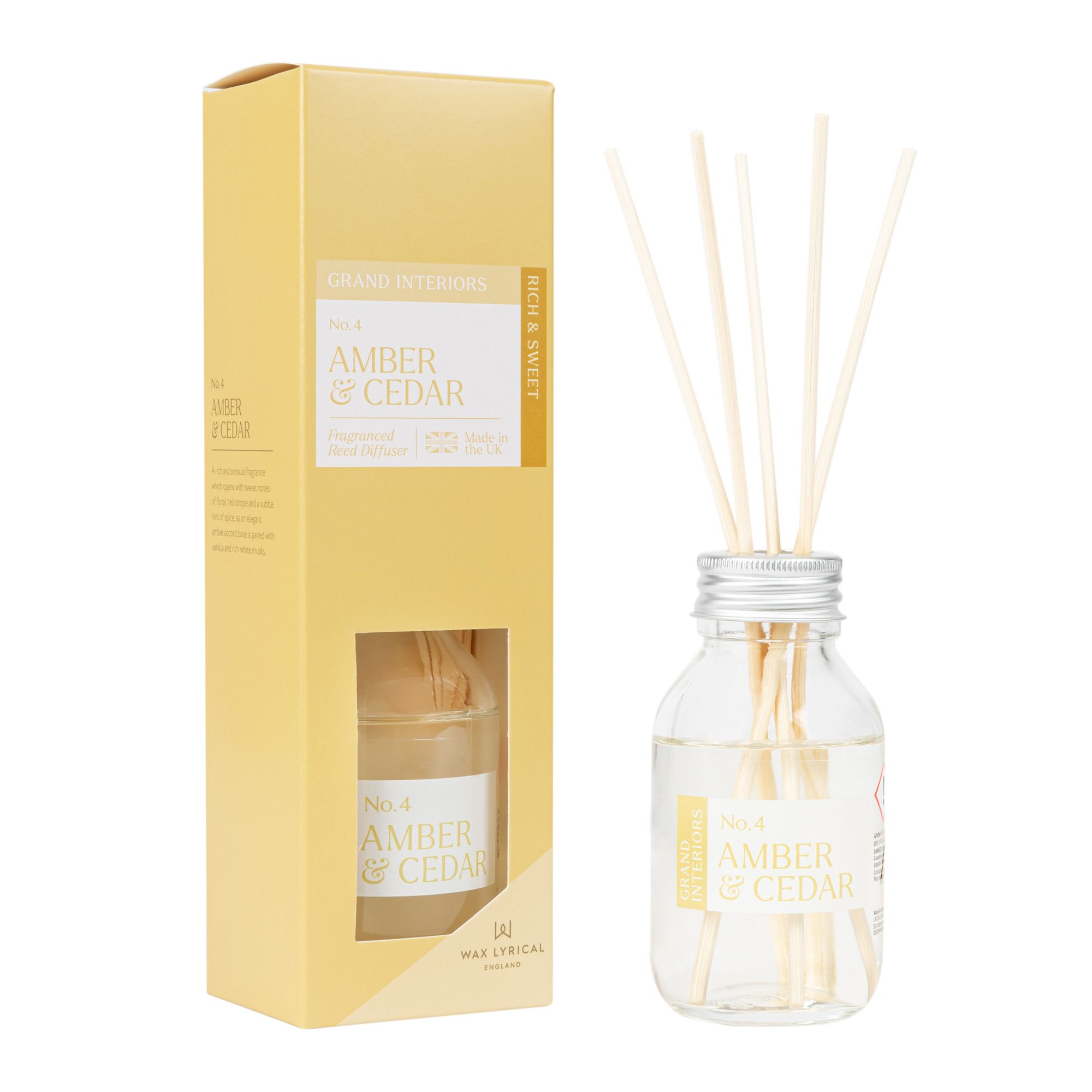 Wax lyrical 100ml Amber & cedar Reed diffuser | DIY at B&Q