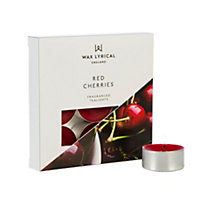 Wax lyrical Red Cherries Small Tea lights, Pack of 9