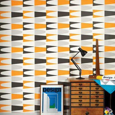 Wayne Hemingway Carnival Zest Geometric Smooth Wallpaper