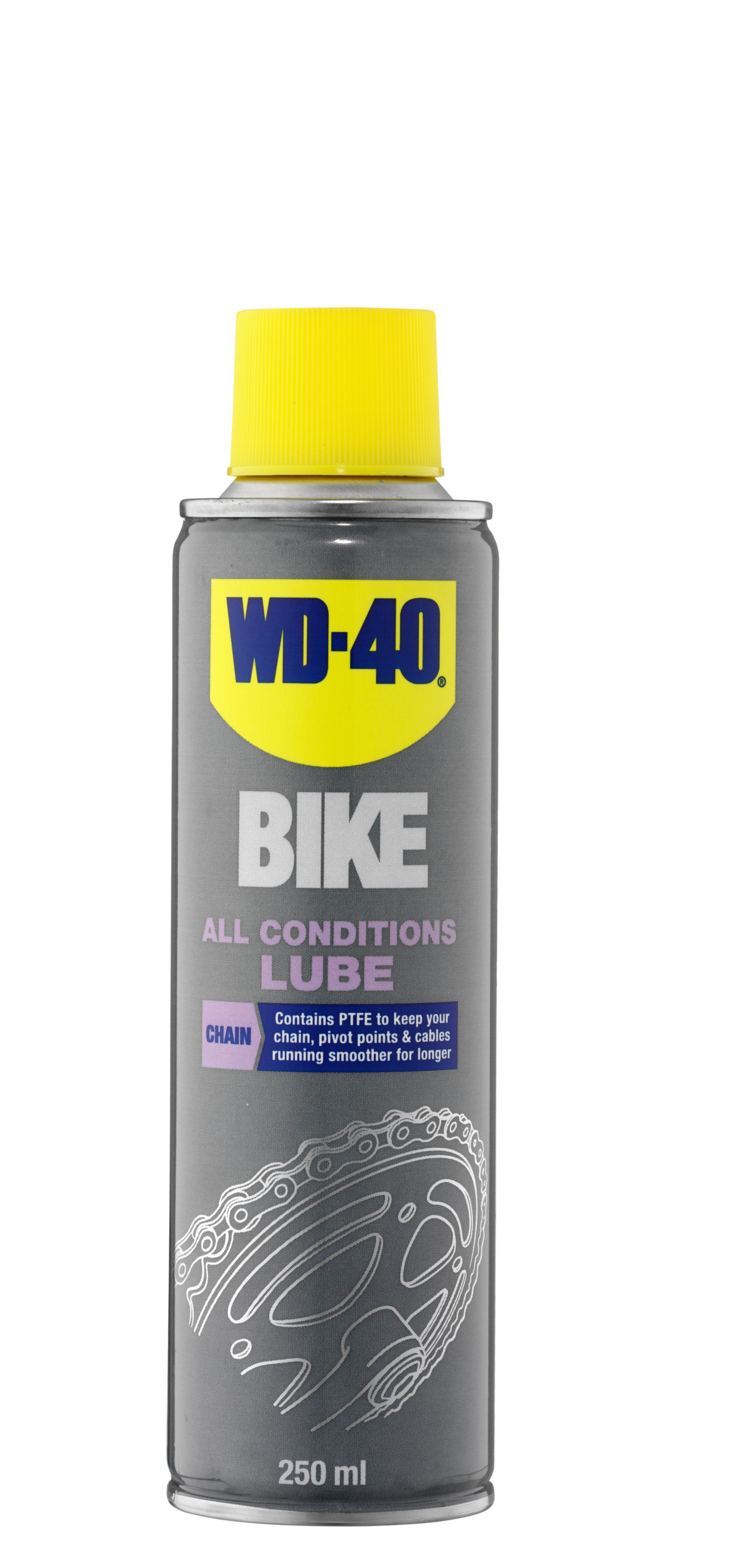 WD 40 All Conditions Bicycle chain Lubricant 250ml Can