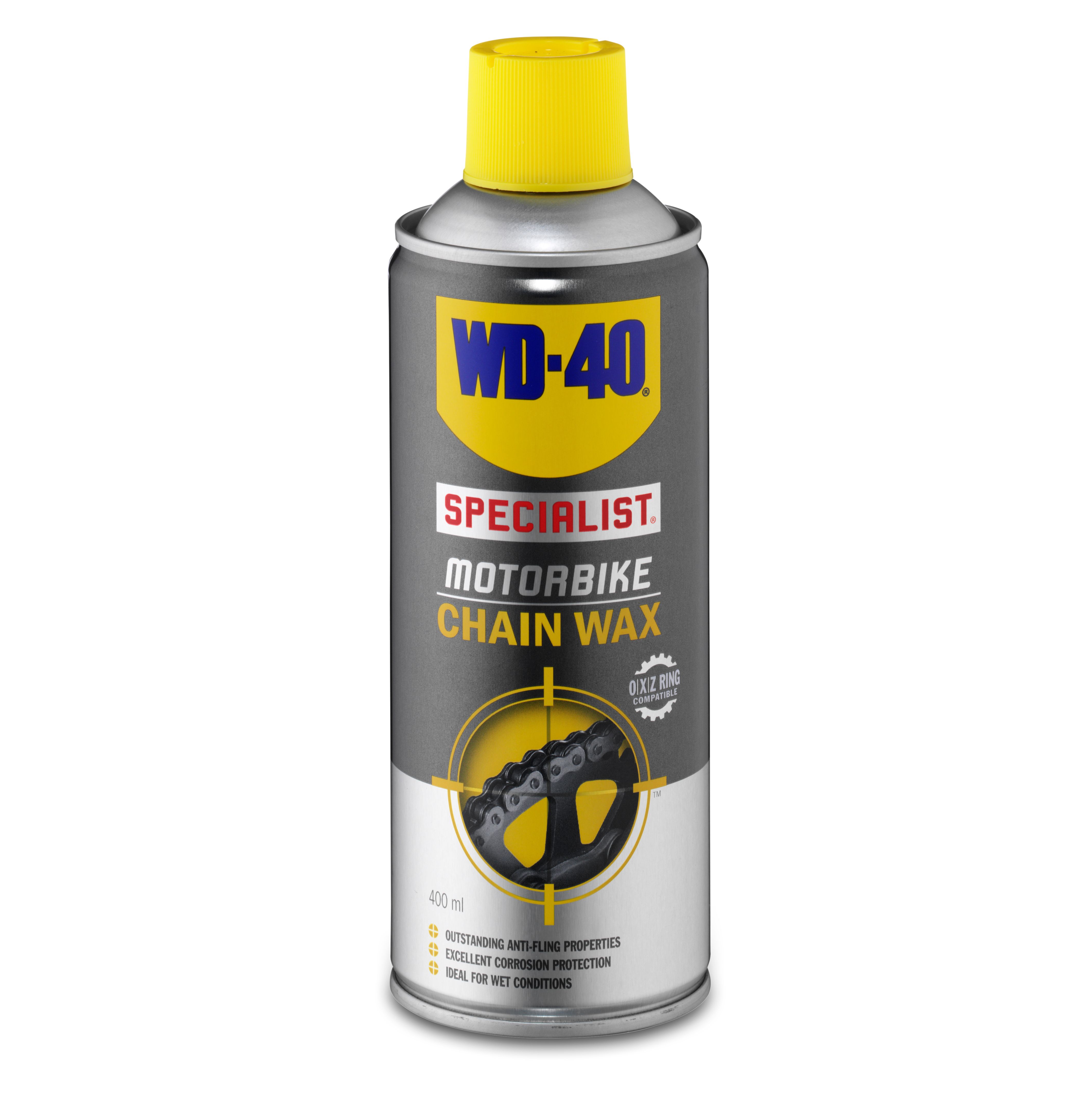 WD 40 Motorbike chain Wax 400ml Can DIY at B Q