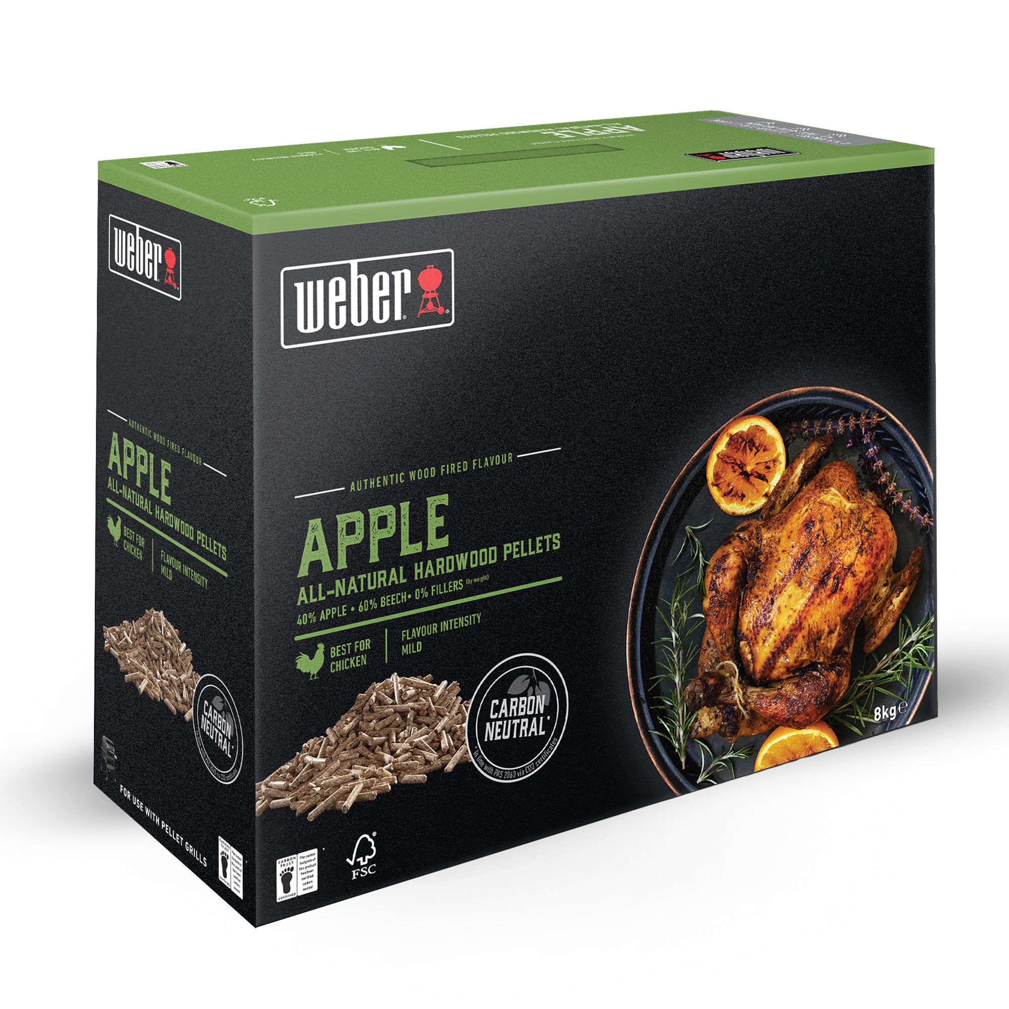 Weber All-natural Hardwood Apple Wood pellets