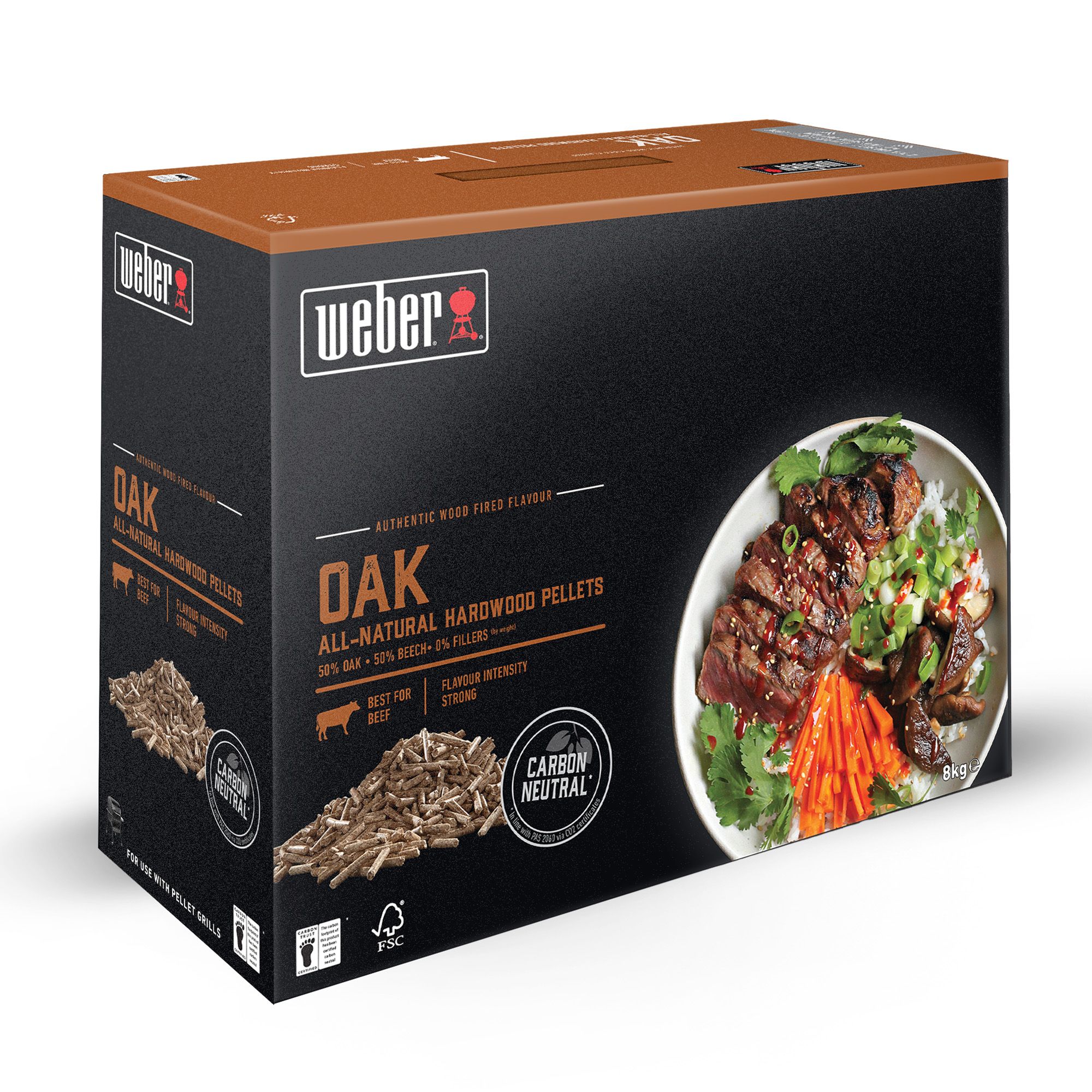 Weber All-natural Hardwood Oak Wood pellets 8000g