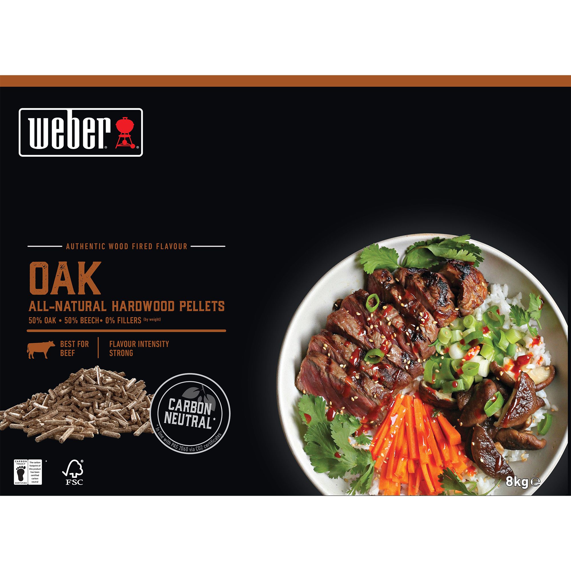Weber All-natural Hardwood Oak Wood pellets