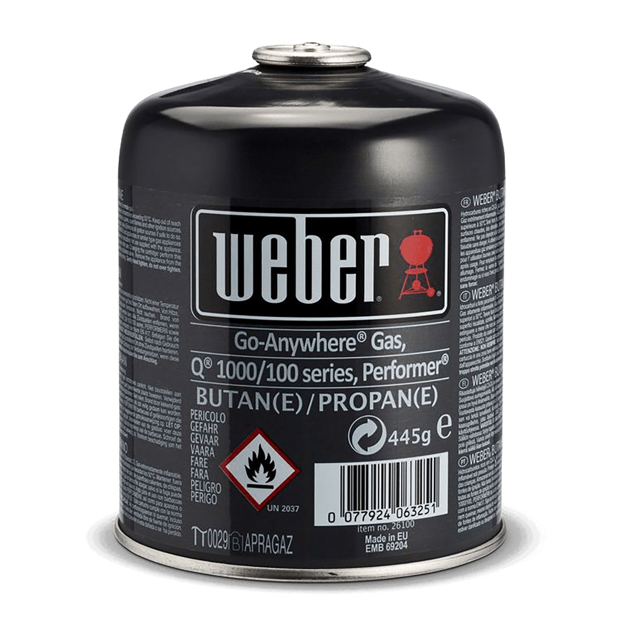 Weber Butane & propane Gas canister 570g