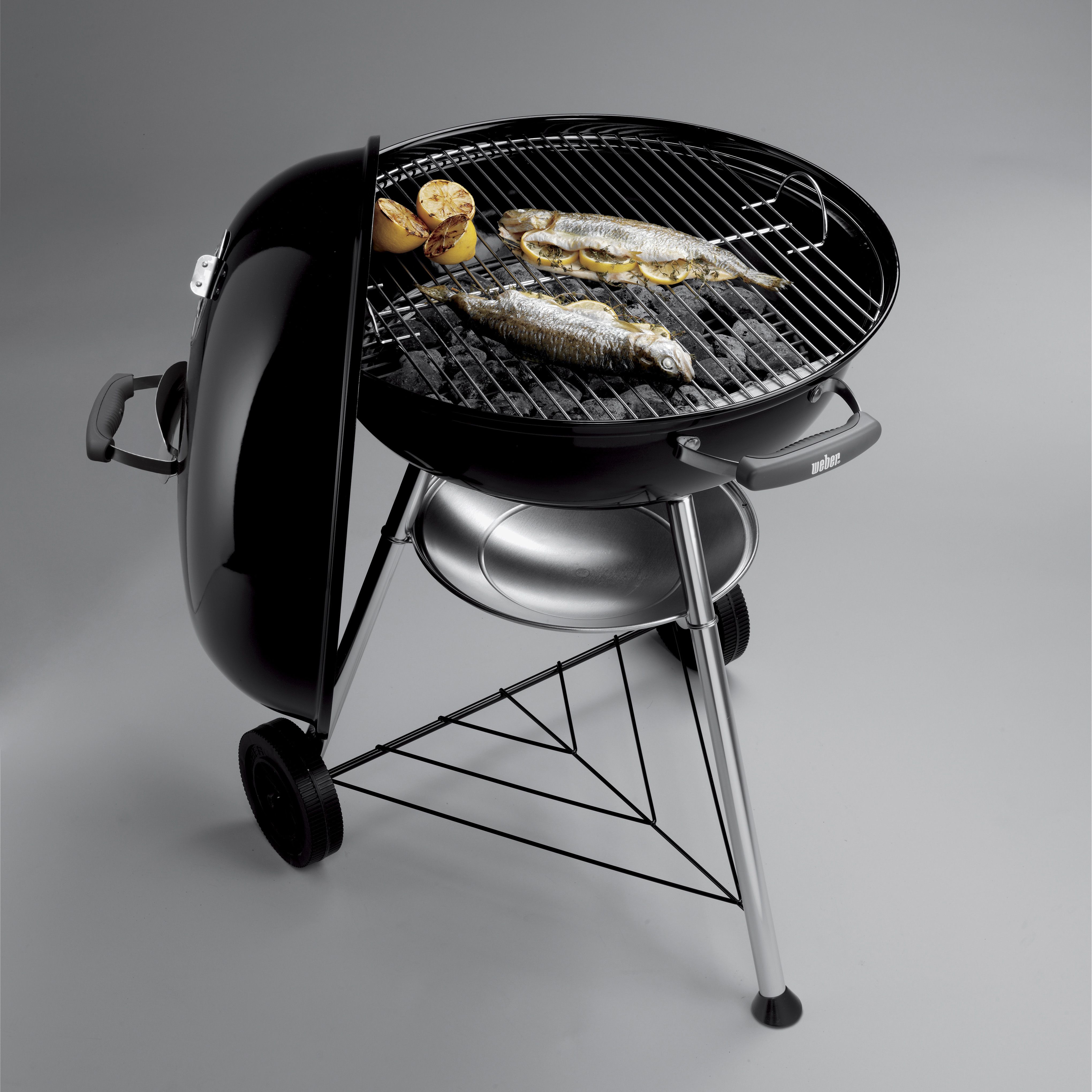Weber Compact 1321004 Black Charcoal BBQ (D) 570mm - 7