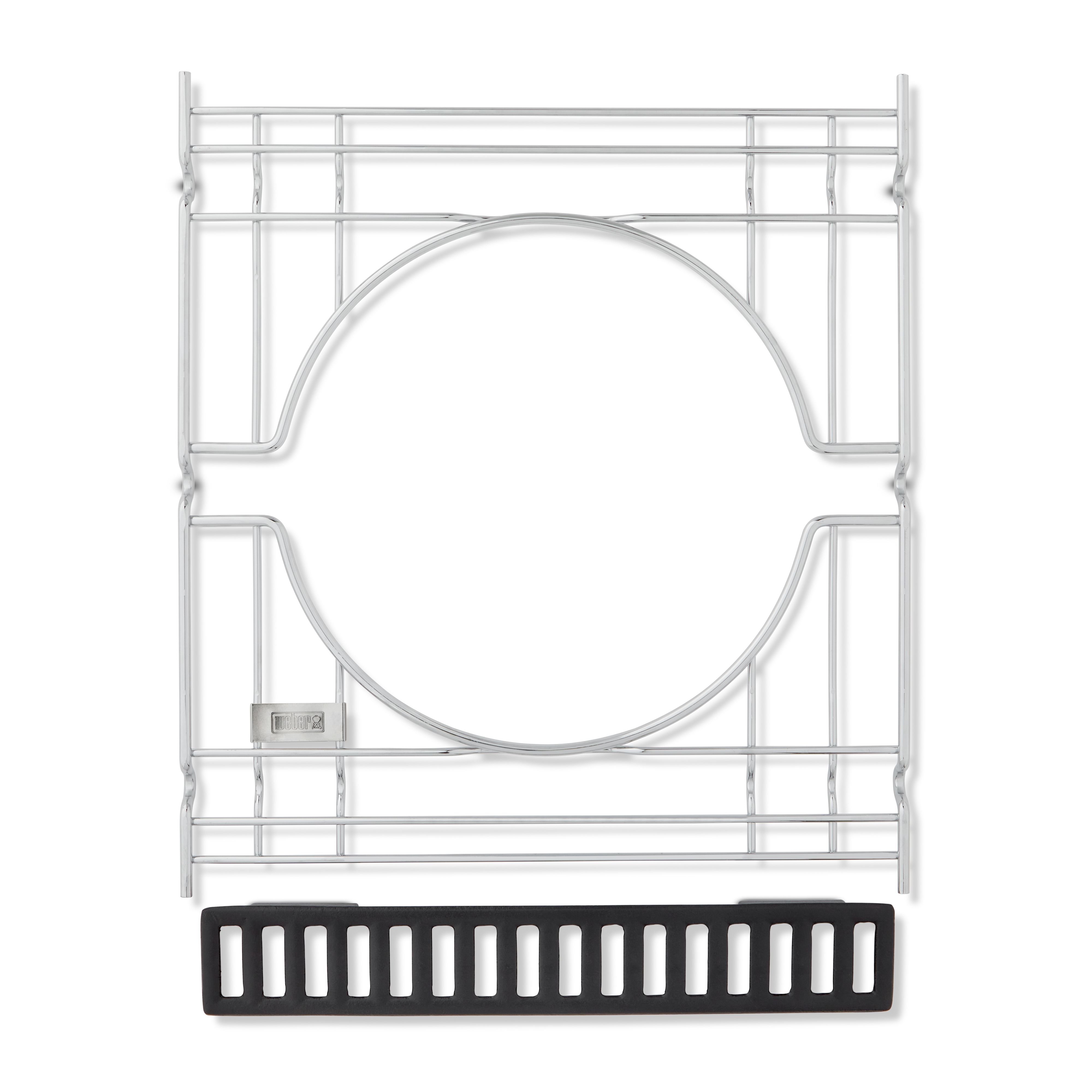 Weber Crafted Genesis Rectangular Stainless steel Barbecue grill expander 42.62cm(L) x 48cm(W)