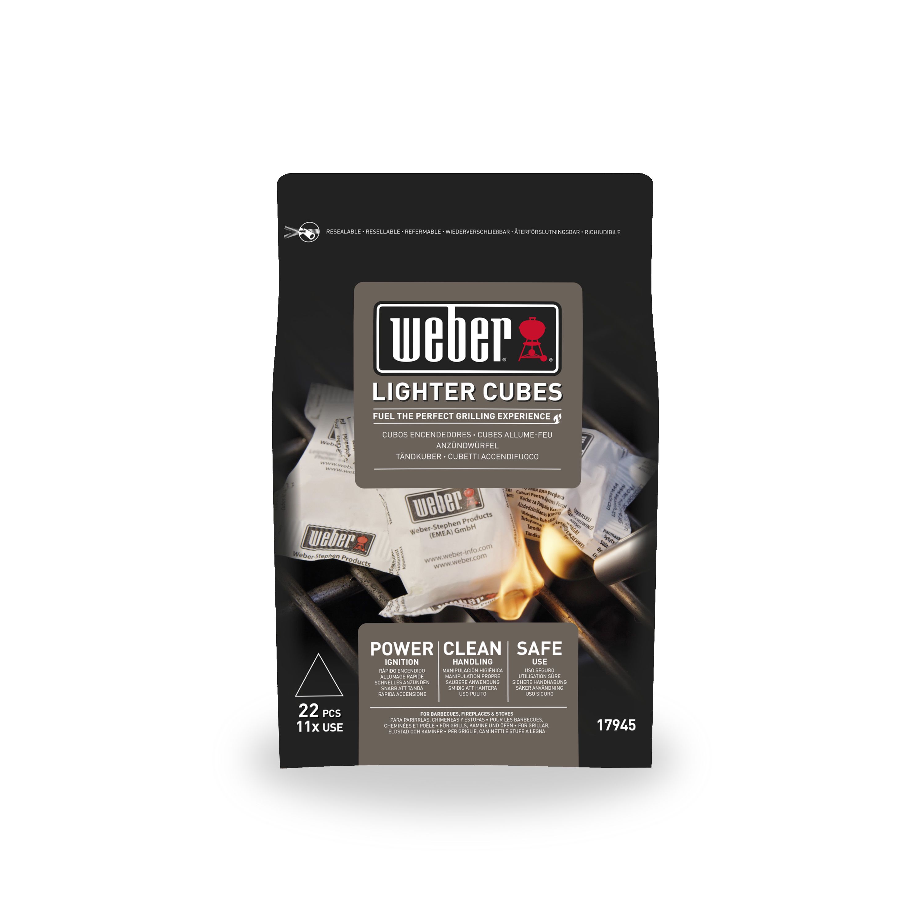Weber Paraffin Firelighter cubes 299g Pack of 22