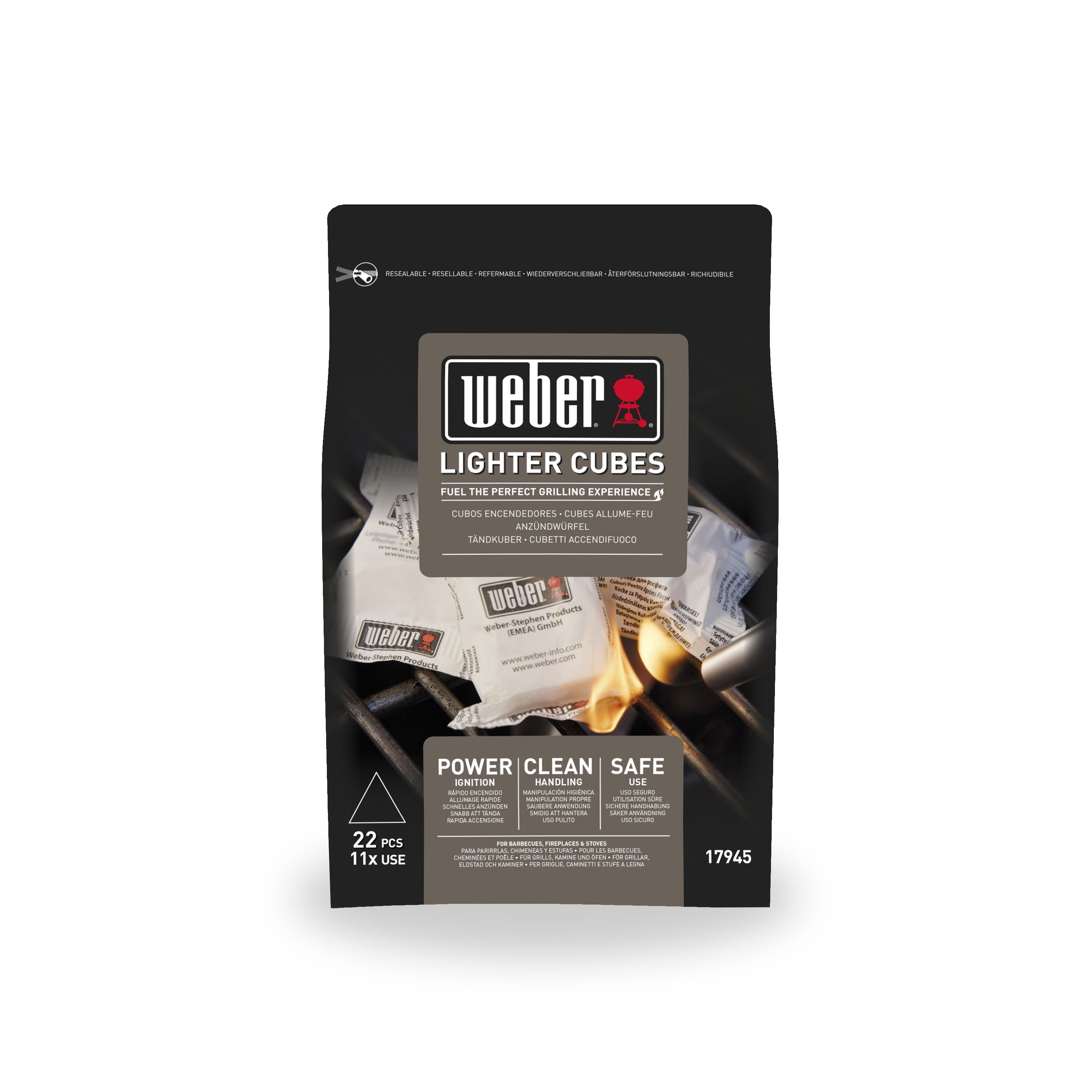 Weber Paraffin Firelighter cubes 299g, Pack of 22