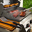 Weber Precision Black Rubber & stainless steel 3 piece Barbecue tool set