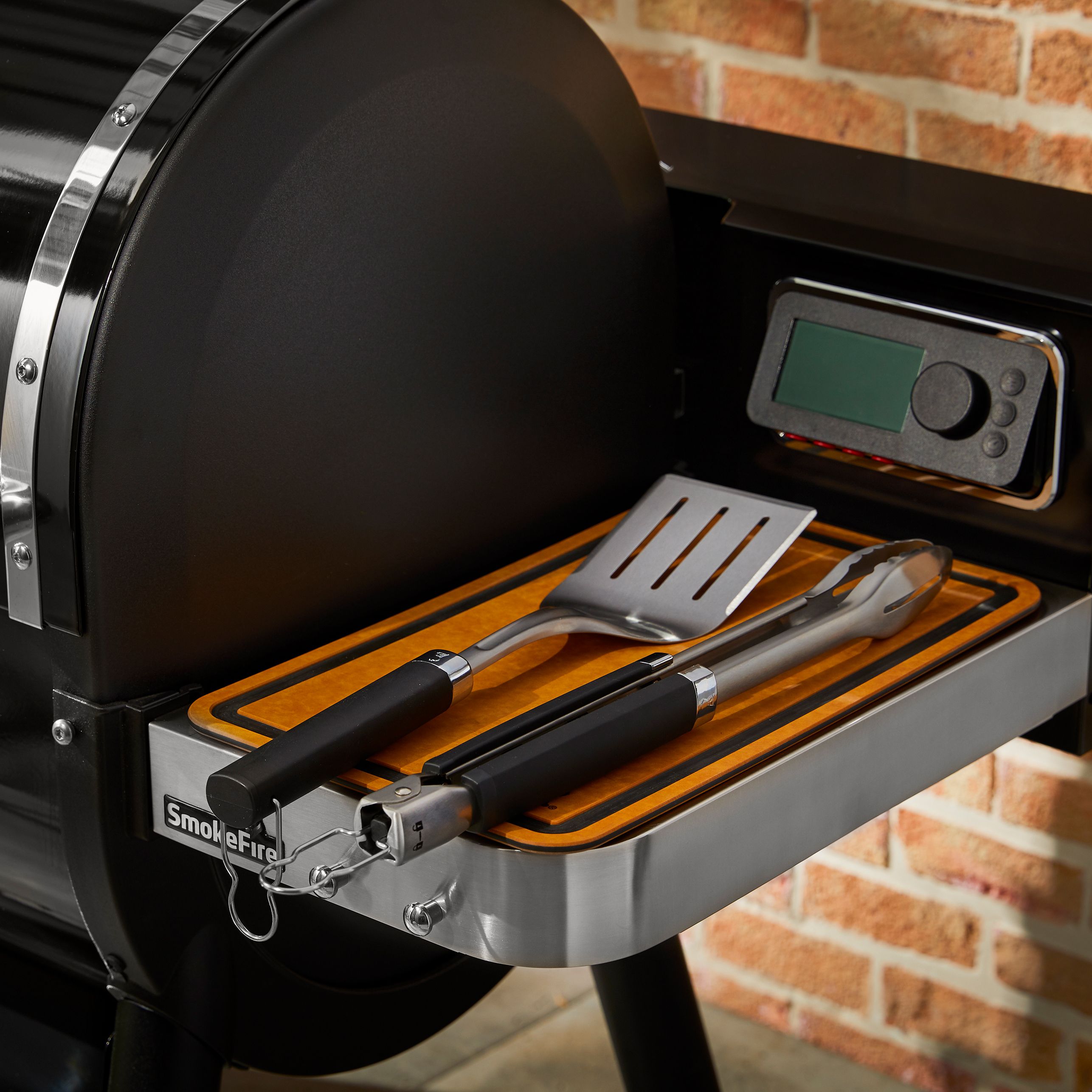 Weber Precision Black Stainless steel 2 piece Barbecue tool set