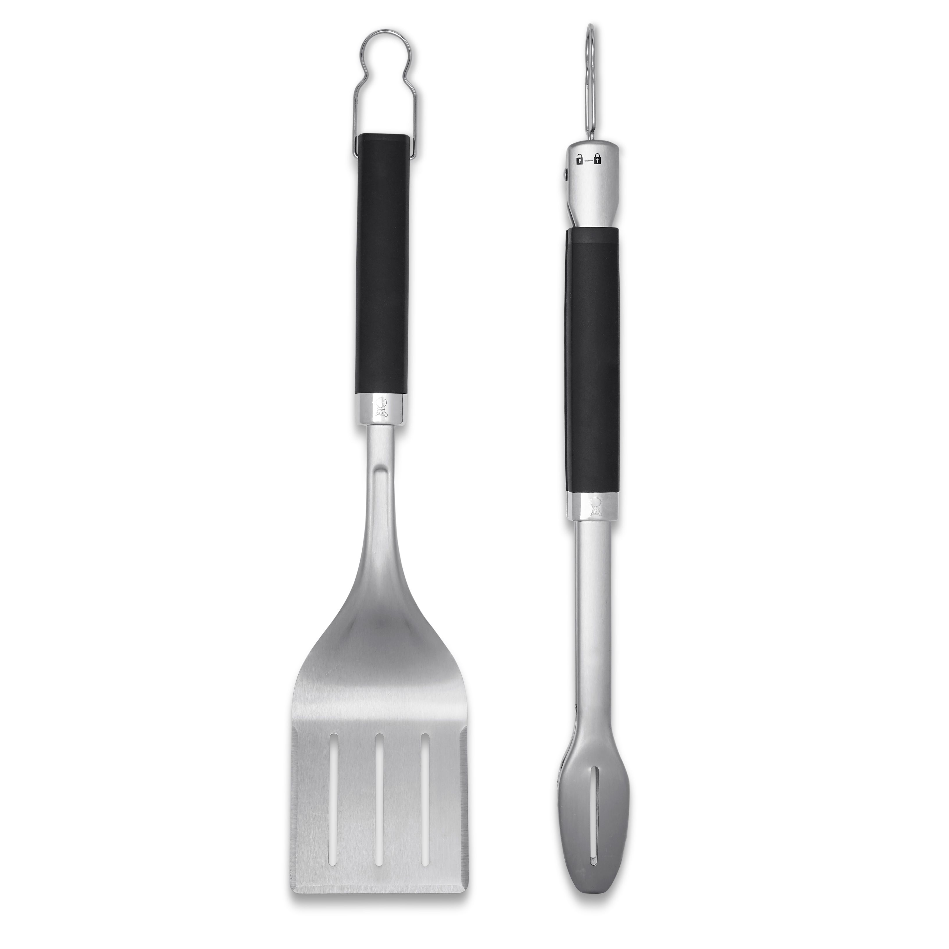 Weber Precision Black Stainless steel 2 piece Barbecue tool set