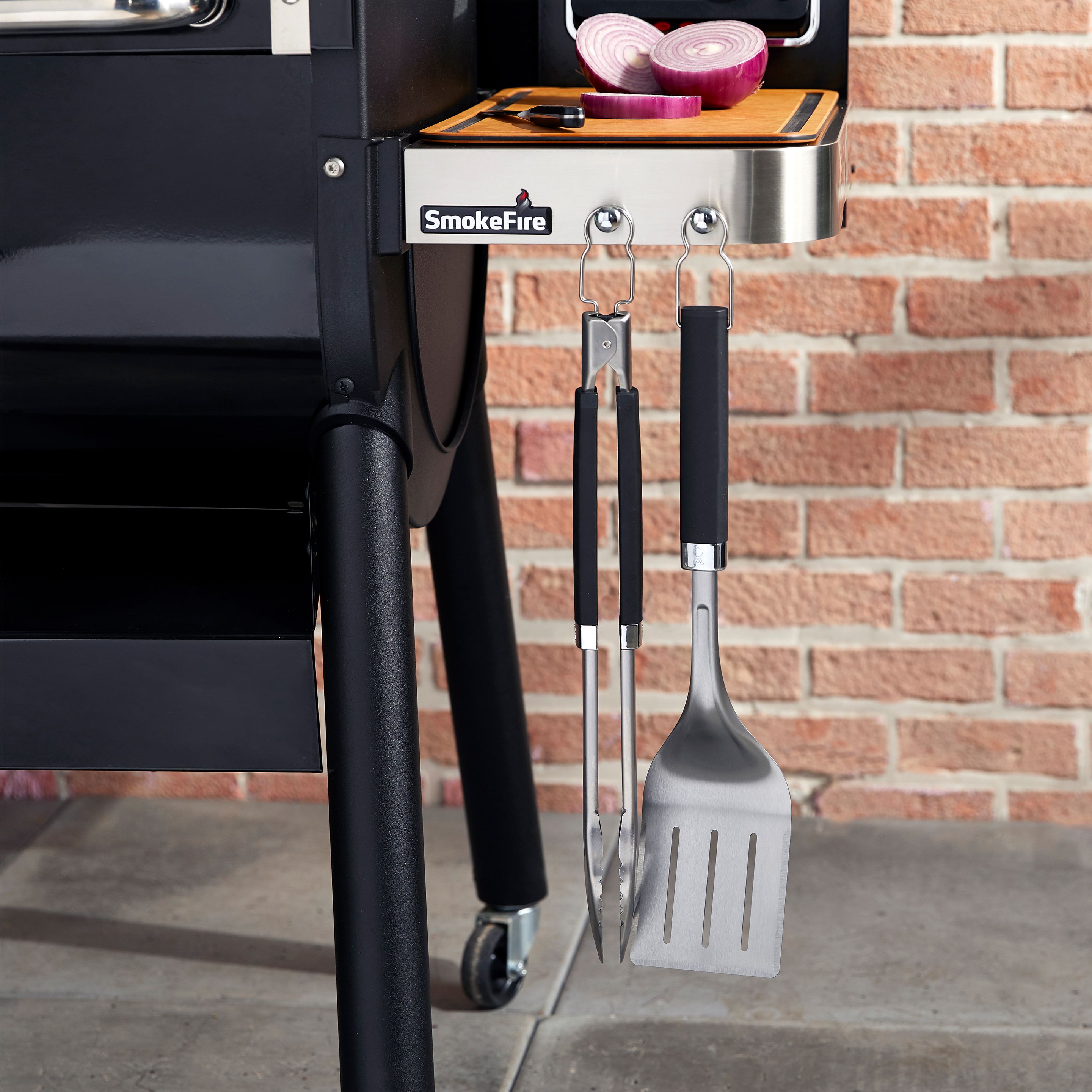 Weber Precision Black Stainless steel 2 piece Barbecue tool set