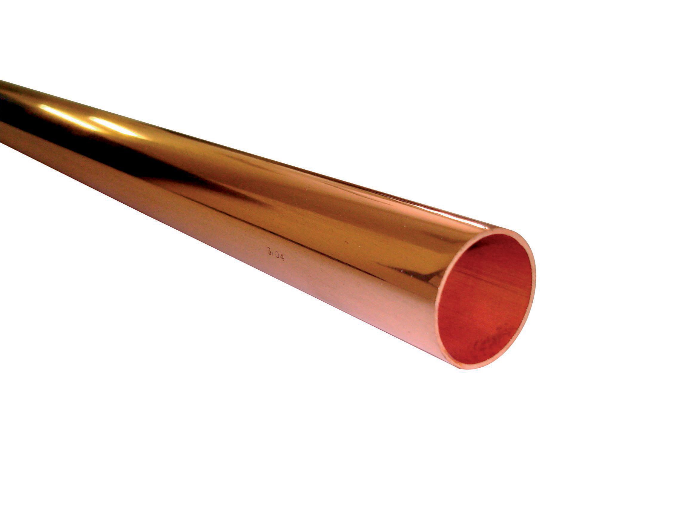 Wednesbury Copper Compression Pipe (L)2m (Dia)22mm