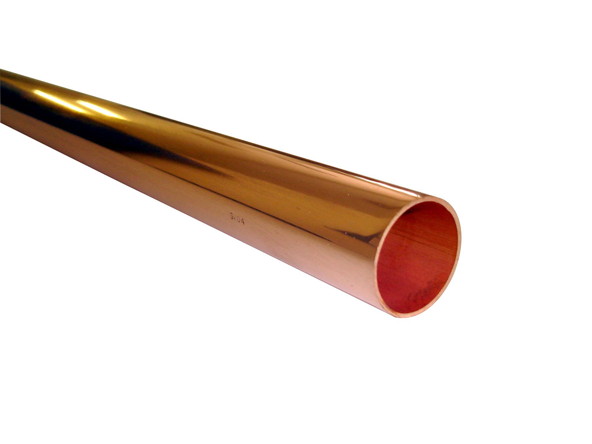 Wednesbury Copper Compression Pipe (L)3m (Dia)22mm