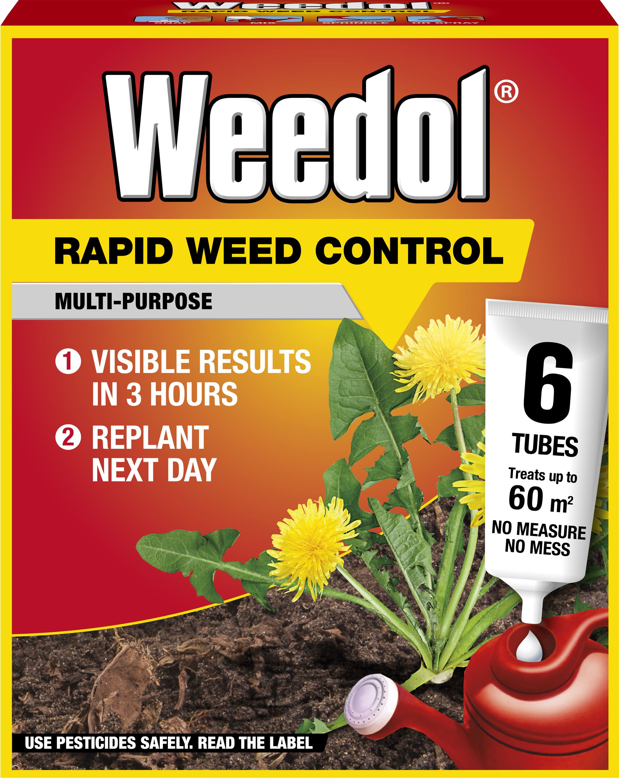Weedol Concentrated Weed killer 0.13L, Pack of 6