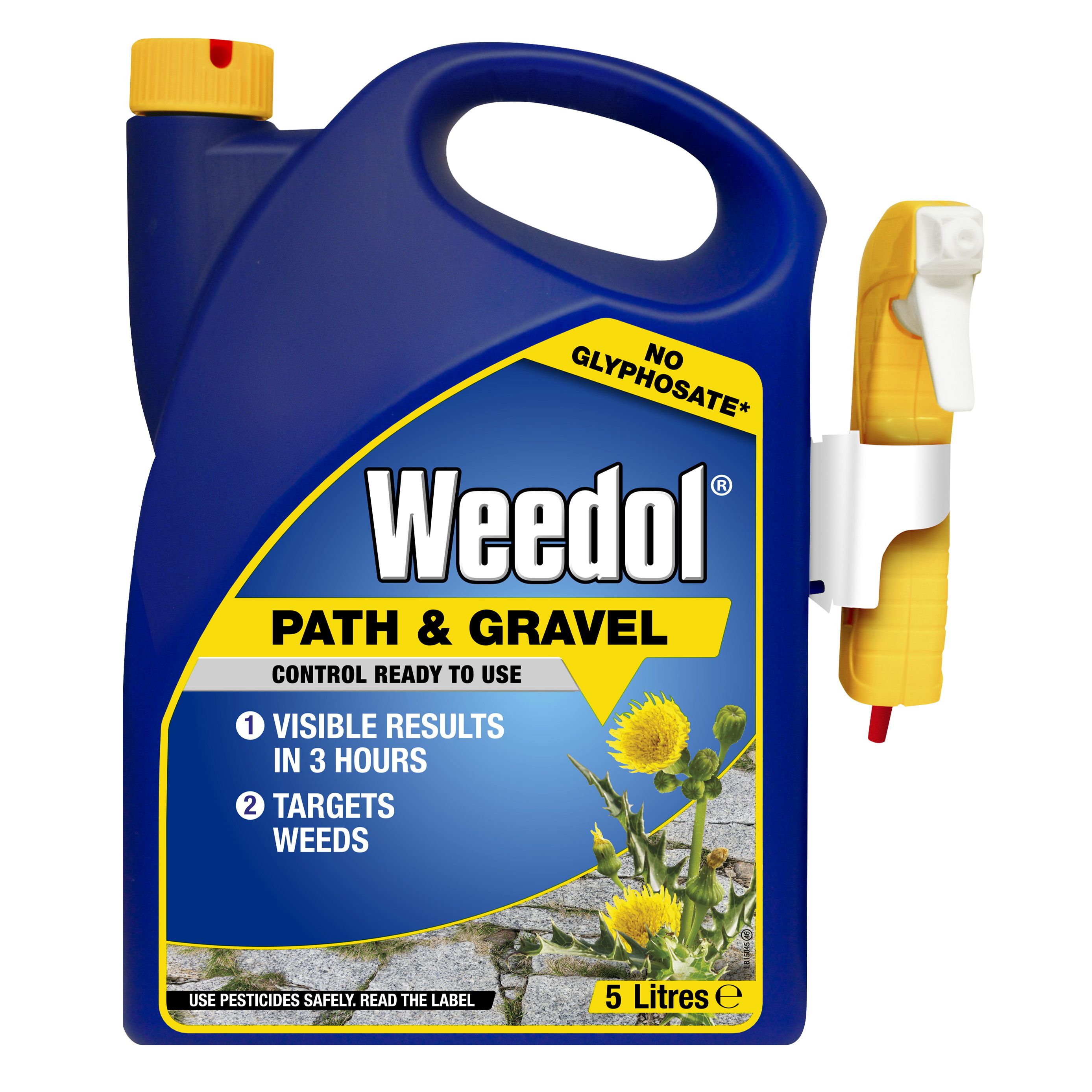 Weedol Power sprayer path & patio Weed killer 5L 5kg DIY at B&Q