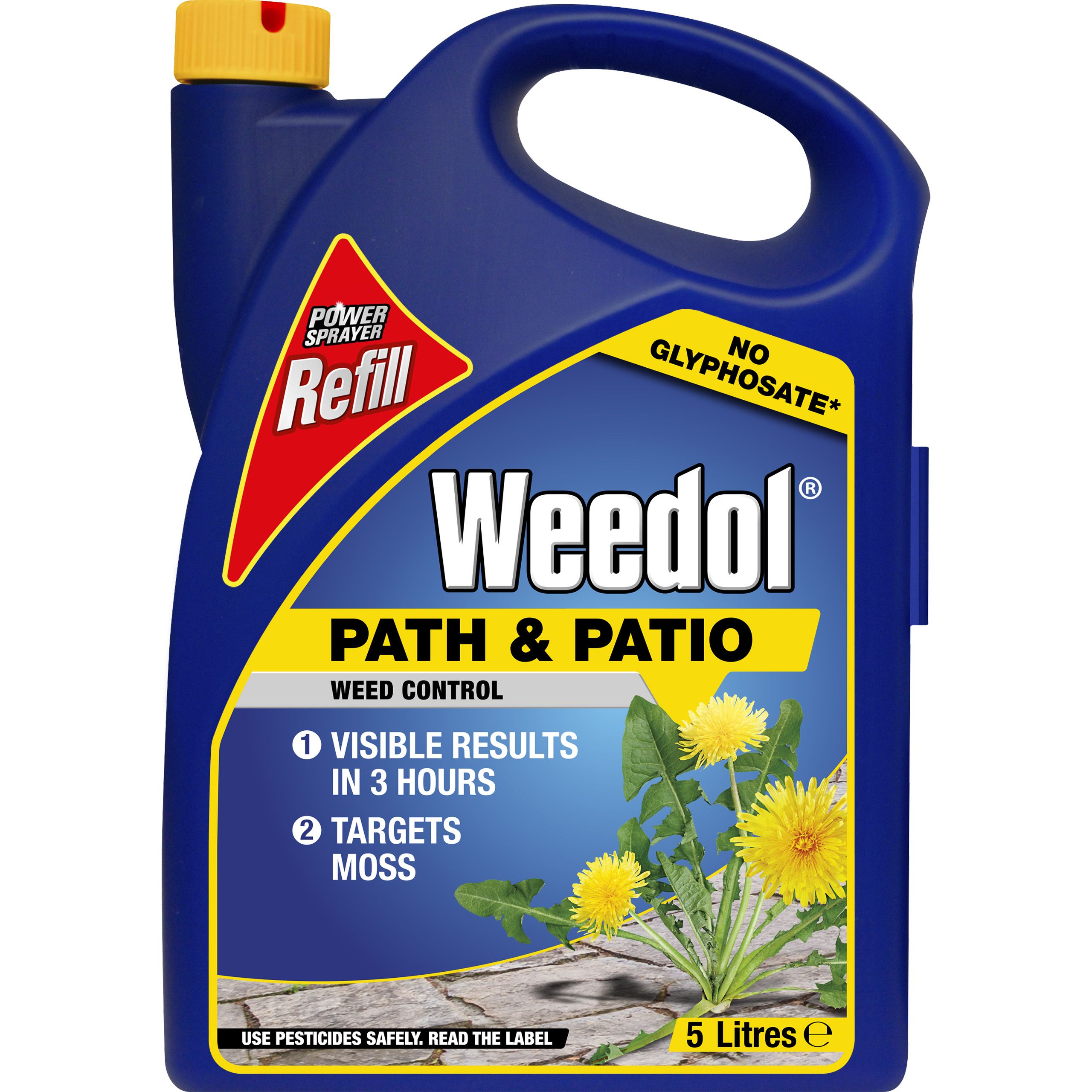 Weedol Refill path & patio Weed killer 5L 5kg DIY at B&Q