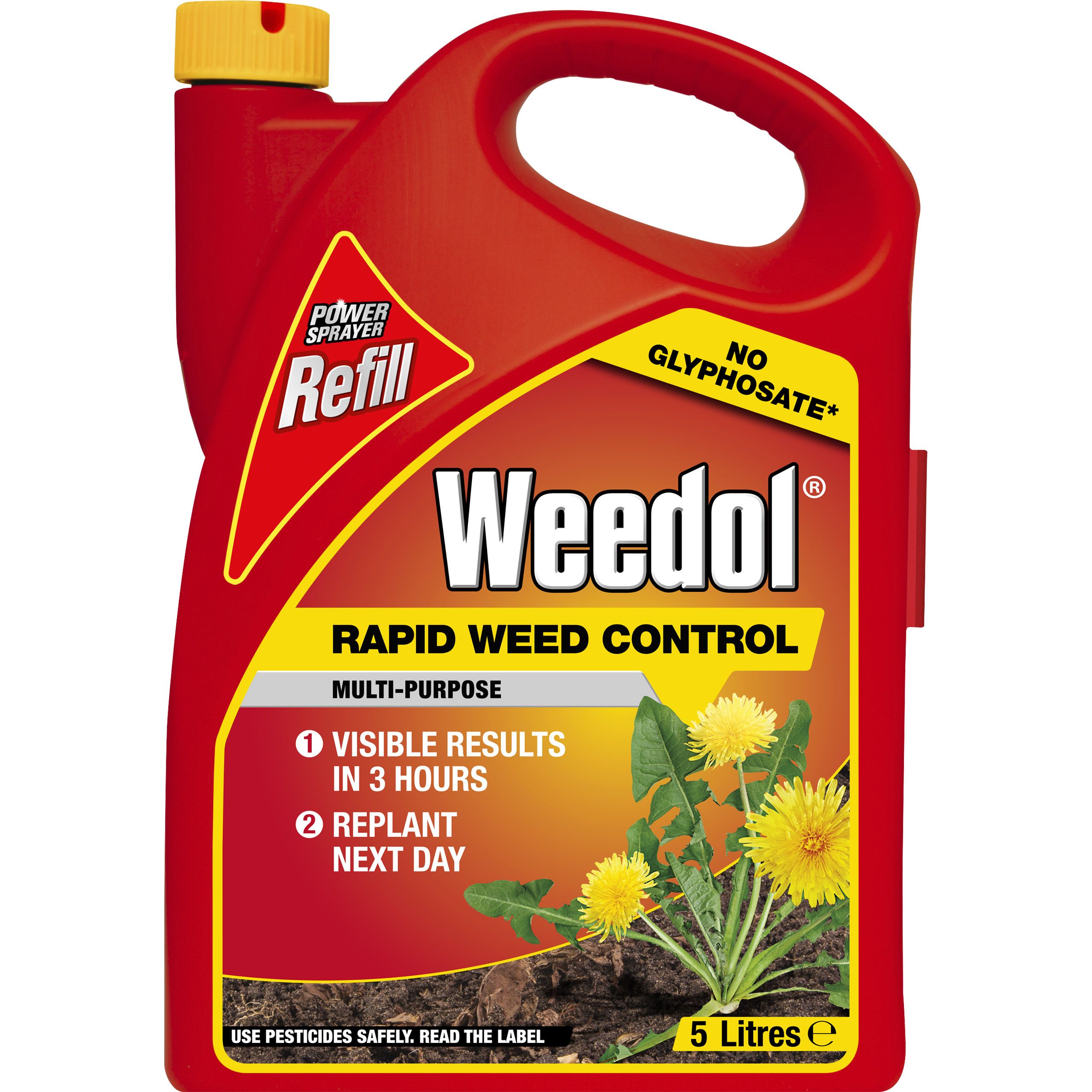 Weedol Refill Rapid Weed killer 5L 5kg DIY at B&Q