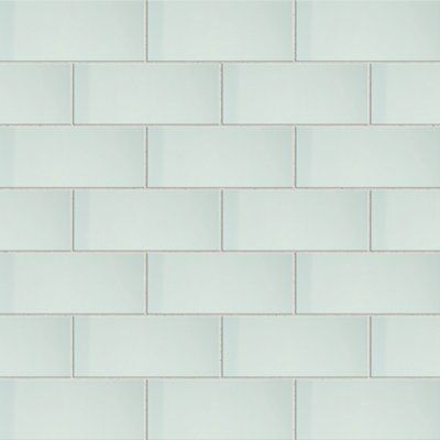 Wellington Blue Gloss Ceramic Tile, Pack of 33, (L)300mm (W)100mm