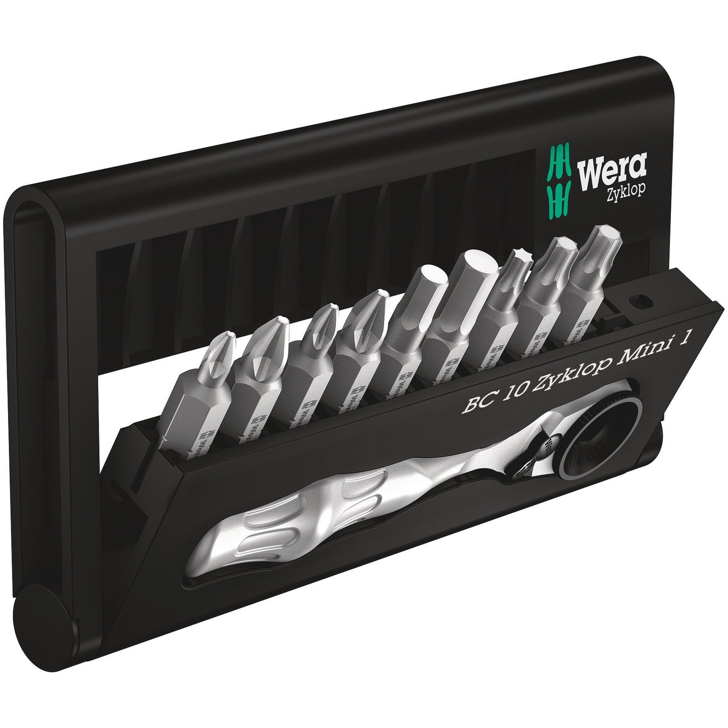 Wera Zyklop Mini 1 Bit-Check 10 Ratchet Mixed Screwdriver set (10 piece ...