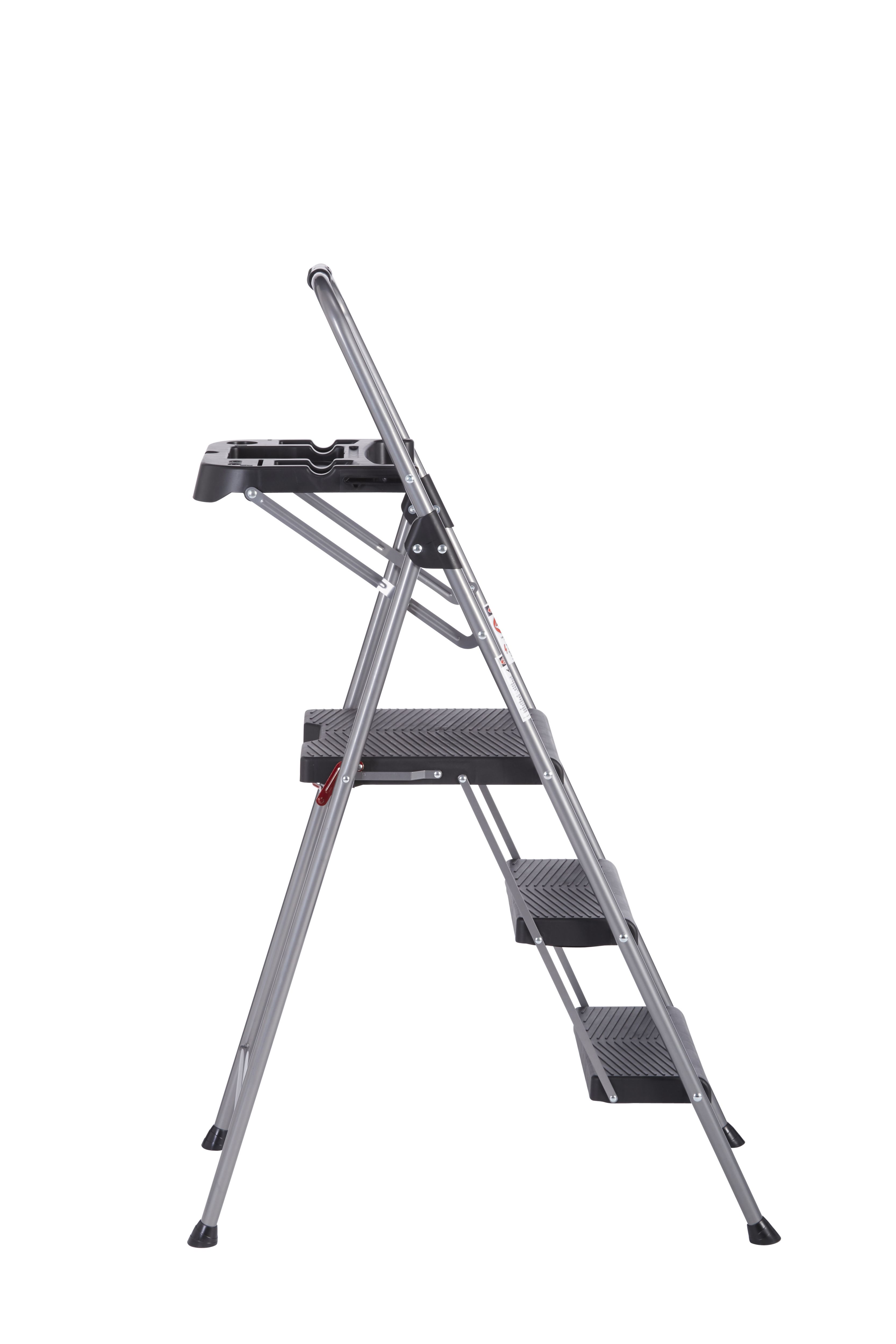 Werner 3 tread Steel Foldable Step stool (H)1.4m