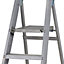 Werner 4 tread Aluminium Platform step Ladder (H)1.58m